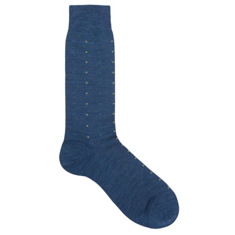 63%OFF メンズドレスソックス Pantherellaミニ正方形クルーソックス - （男性用）軽量、メリノウール Pantherella Mini Squares Crew Socks - Lightweight Merino Wool (For Men)